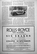 Antique Old Print 15.9 Hp Hotchkiss Touring Car Handsome Vehicle French 1923