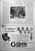 Antique Old Print Armistice Day City London Lord Mayor Wreath Memorial 1923