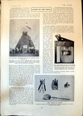 Antique Print Postponed Coronation Bonfire Penny Crowns Church School 1902 20th