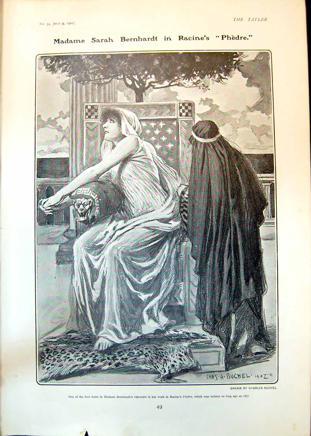 Old Sarah Bernhardt Racines Phedre Henley Regatta Principal Crews 190 Victorian