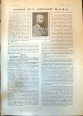 Antique Old Print Late Robert Lowe Author Two Smart Costumes Cowes Week 1902