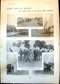 Old Print Camp Life Bisley Rifle Meeting Unveiling Statue Gen Gordon 1902 20th