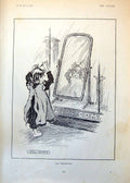 Old La Toilette Will Owen Girl Mirror Monument Baudelaire Paris 1902 20th