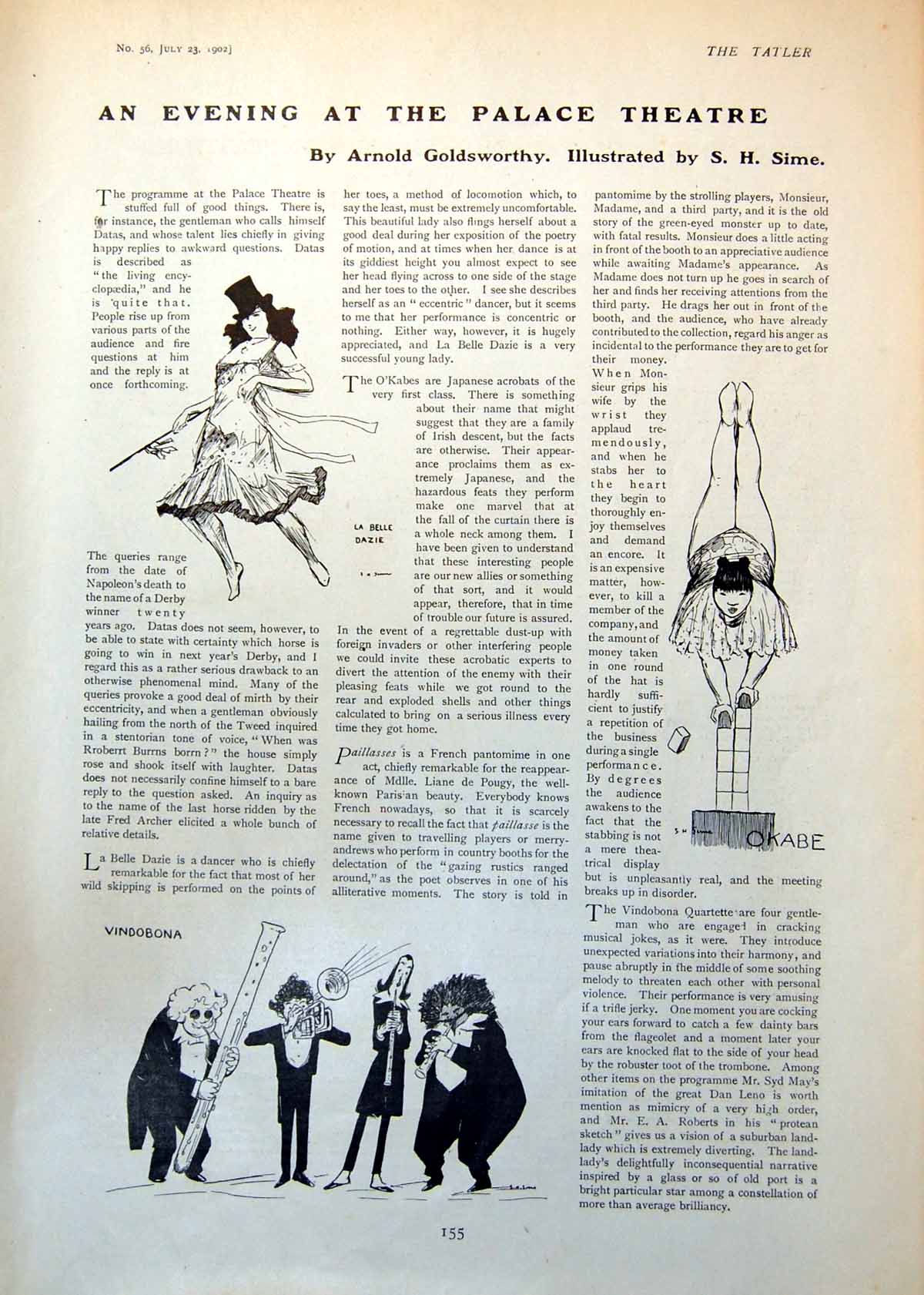 Old Evening Palace Theatre Vindobona La Belle Dazie Design Tatler 190 Victorian