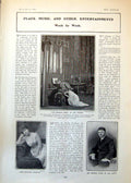 Old Print Bishops Move Garrick Gertrude Kingston Ethel Irving Dalys 1902 20th