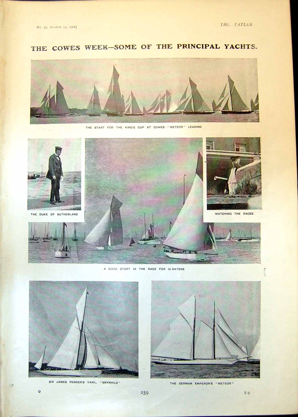 Old Cowes Week Principal Yachts Fresh Air Institution Women Berlin 19 20th