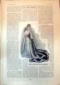 Old Print Coronation Robes Princess Wales Algernon Graves Cutlers Co 1902 20th