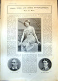 Antique Old Print Fred Stanley Gerald Lawrence Our Flat Mice Men Drama 1902