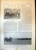 Antique Print Shah Parade Woolwich Lady Raglan Kings State Trumpeters 1902 20th