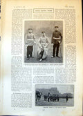 Antique Print Singalese Troops Colonial Review German Dragoon Regiment 1902