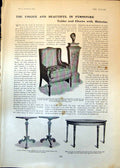 Old Tables Chairs Histories Team Cricketers Mcc W Robertson J Mason