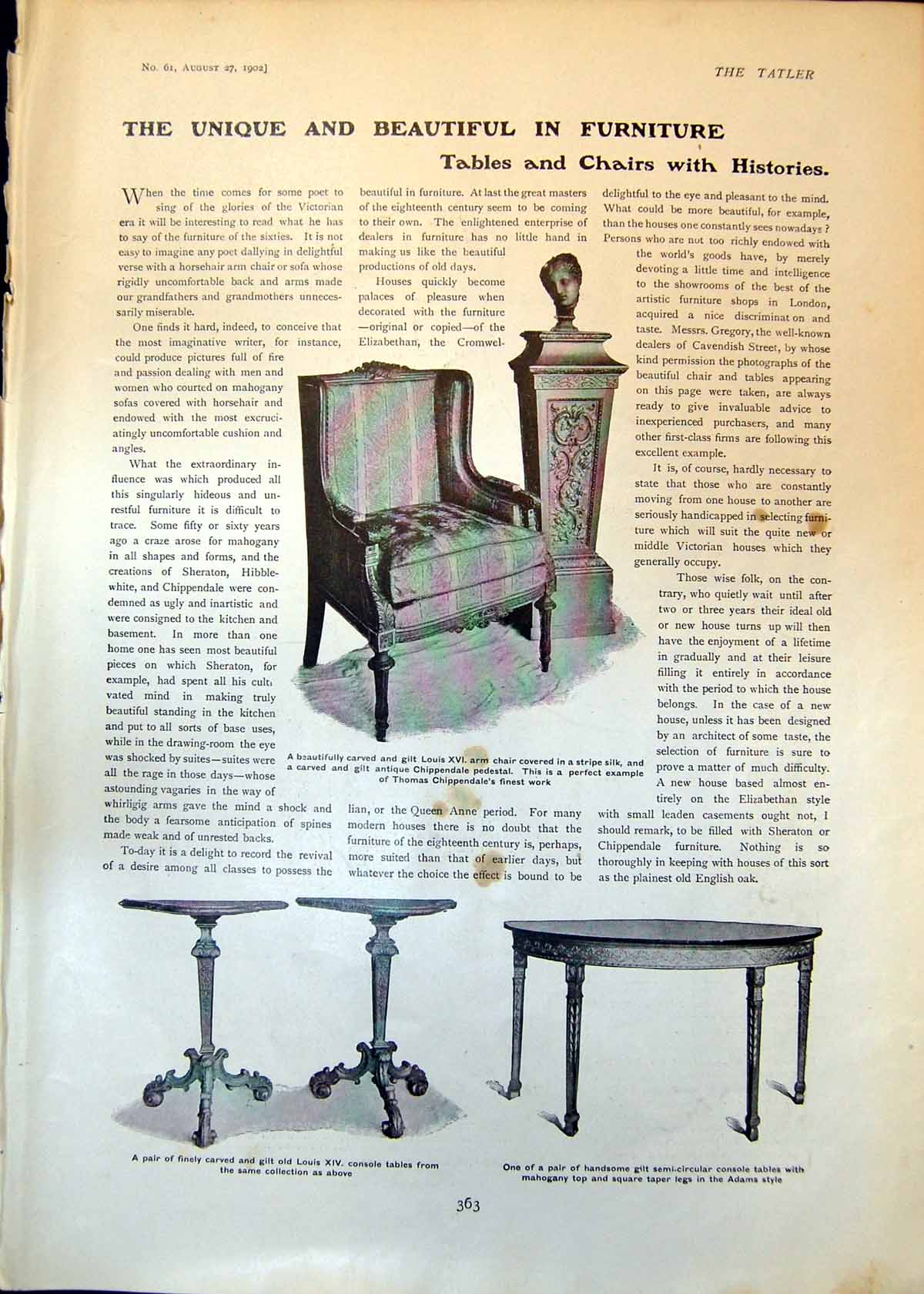 Old Tables Chairs Histories Team Cricketers Mcc W Robertson J Mason