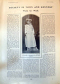 Old Antique Print Duchess Sutherland Motor Costume Mrs Claud Lambton 1902 20th