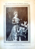 Antique Print German Empress Kaiserin Augusta Children Viceroy Ireland 1902