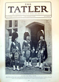 Antique Old Print Kings Kilted Guard Ballater Sent From Edinburgh Castle 1902