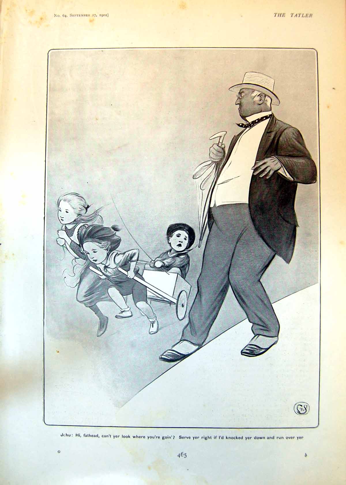 Old Jehu Fat Man Children Cart Crown Prince Germany Tennis Player 190 20th