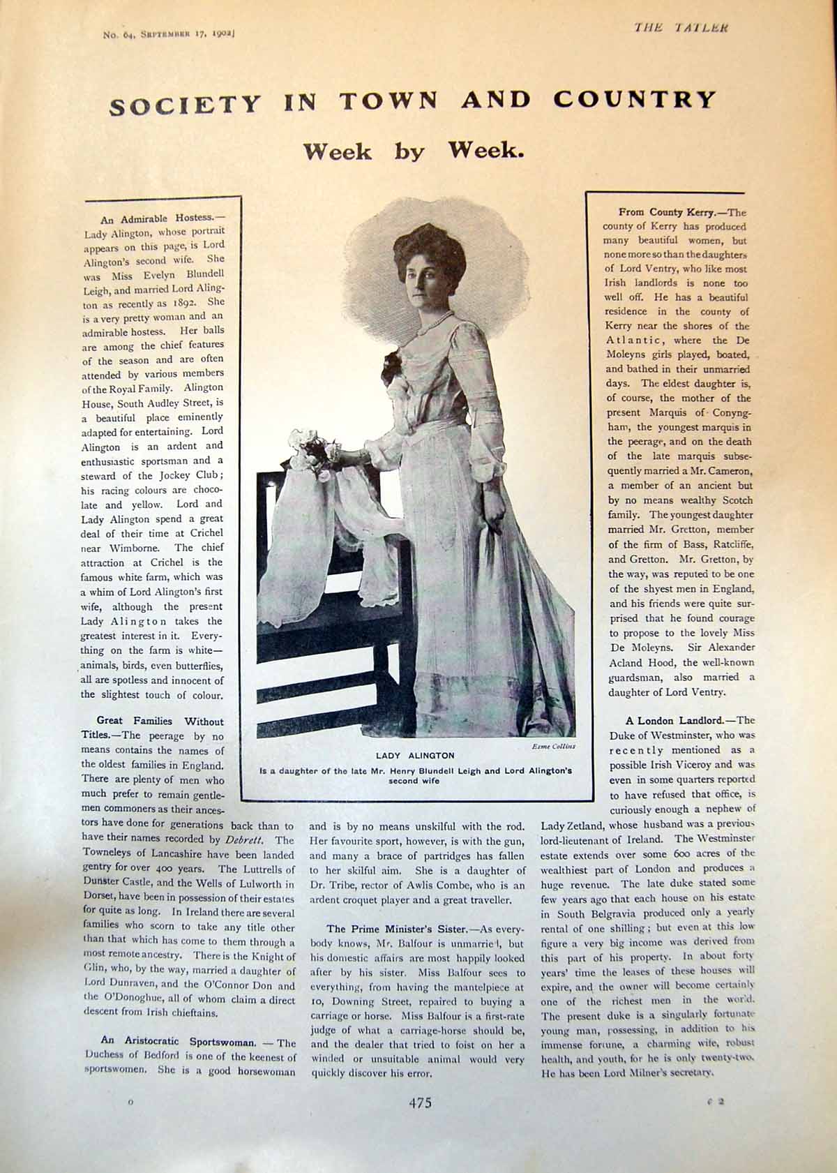 Old Lady Alington Daughter Duke Sutherland Dorothy Elsie Raphael 1902 20th