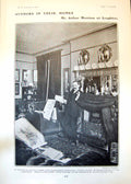 Antique Old Print Authors In Their Homes Arthur Morrison Loughton Essex 1902