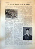 Old Charles Rolls Charles Cordingley Car Dr F Barton Hippodrome 1902 20th