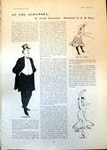 Old Print Alhambra Ada Watson Ogorman Guerrero Belmont Castle Perth 1902 20th