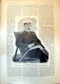 Old Print W H Long President Board Trade Commanding Royal Wiltshire 1902 20th