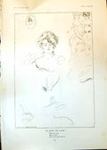 Antique Print No Cause Concern Penryn Stanlaws She Cant Sing Knows It 1902 20th