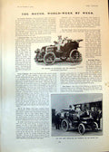 Antique Print Duchess Sutherland Daughter Dan Leno Car Robert Cargill 1902 20th