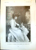 Antique Old Print Countess Stradbroke Countess Warwick Maynard Greville 1902
