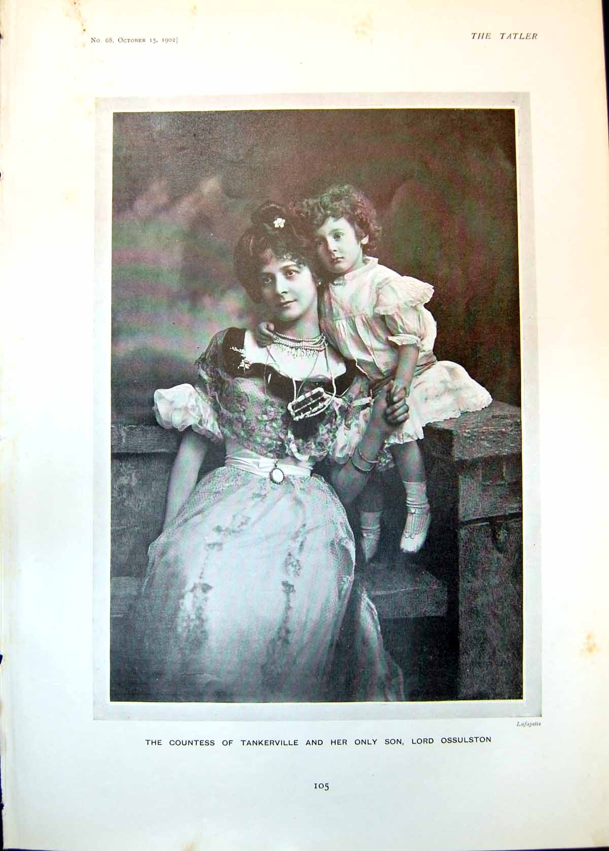 Old Countess Tankerville Son Lord Ossulston Humours Phases Life 1902 20th