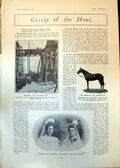 Old Print Lady Mayoress Lady Samuel Daughter Airship Disaster Paris 1902 20th