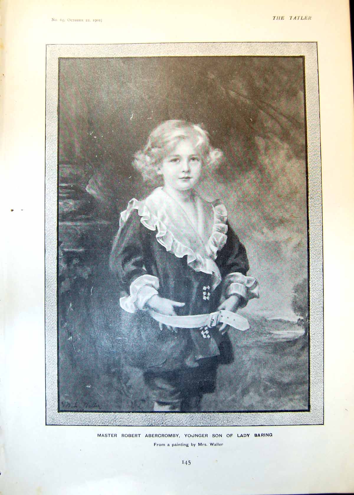 Antique Old Print Robert Abercromby Gossip Books Antediluvian Ancestors 1902