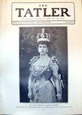Antique Old Print Portrait Queen Alexandra Royal Progress Through London 1902