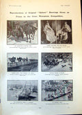 Antique Old Print Molesey Lock Queen Alexandra King Edward Richard Marsh 1902