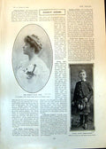 Antique Old Print Eugenie Dudley Ward Victor Gordon-Lennox Lady Dudley 1902