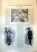 Antique Old Print Alan Mackinnon W Goschen Valerie De Lacey Cairns James 1902
