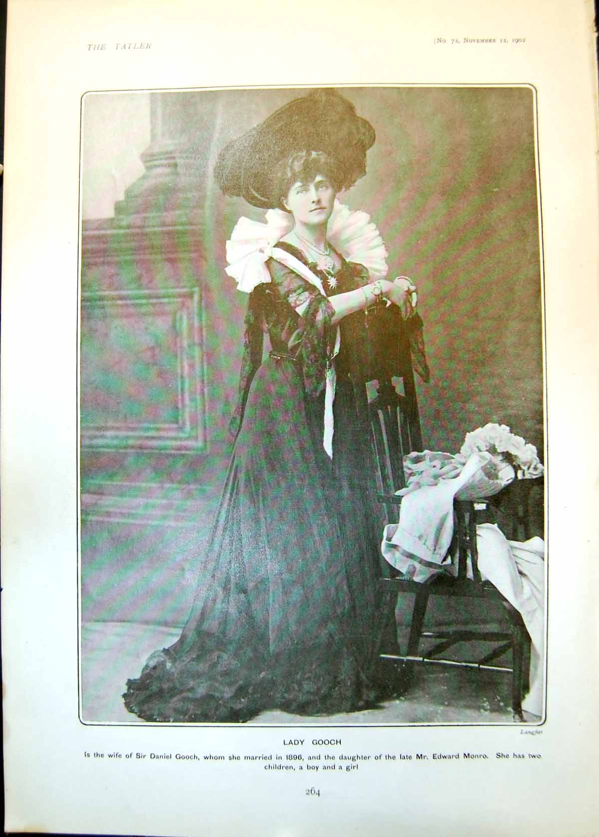 Antique Print Lady Gooch Nina Abercromby Lady Macgregor Governor Lagos 1902