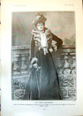 Old Print Lady Sophia Montgomerie Book Romance Lady Gibourc Rainouart1902 20th