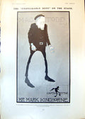 Old Print Mark Kinghorne Captain Kettle Antoinette Ferraro Danseuse 1902 20th
