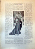Antique Print Walking Costume Clerical Golfers Match T Vardon J White 1902 20th