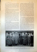 Antique Print Amateur Members Cricket Team Tour New Zealand A Leatham 1902 20th