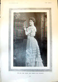 Old Print Sybil Roche Lord Fermoys Daughter Peter Latham Corinthians 1902 20th