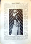 Antique Old Print Lady Hartopp Londons New Motor Fire Engine Vocal Waltz 1902