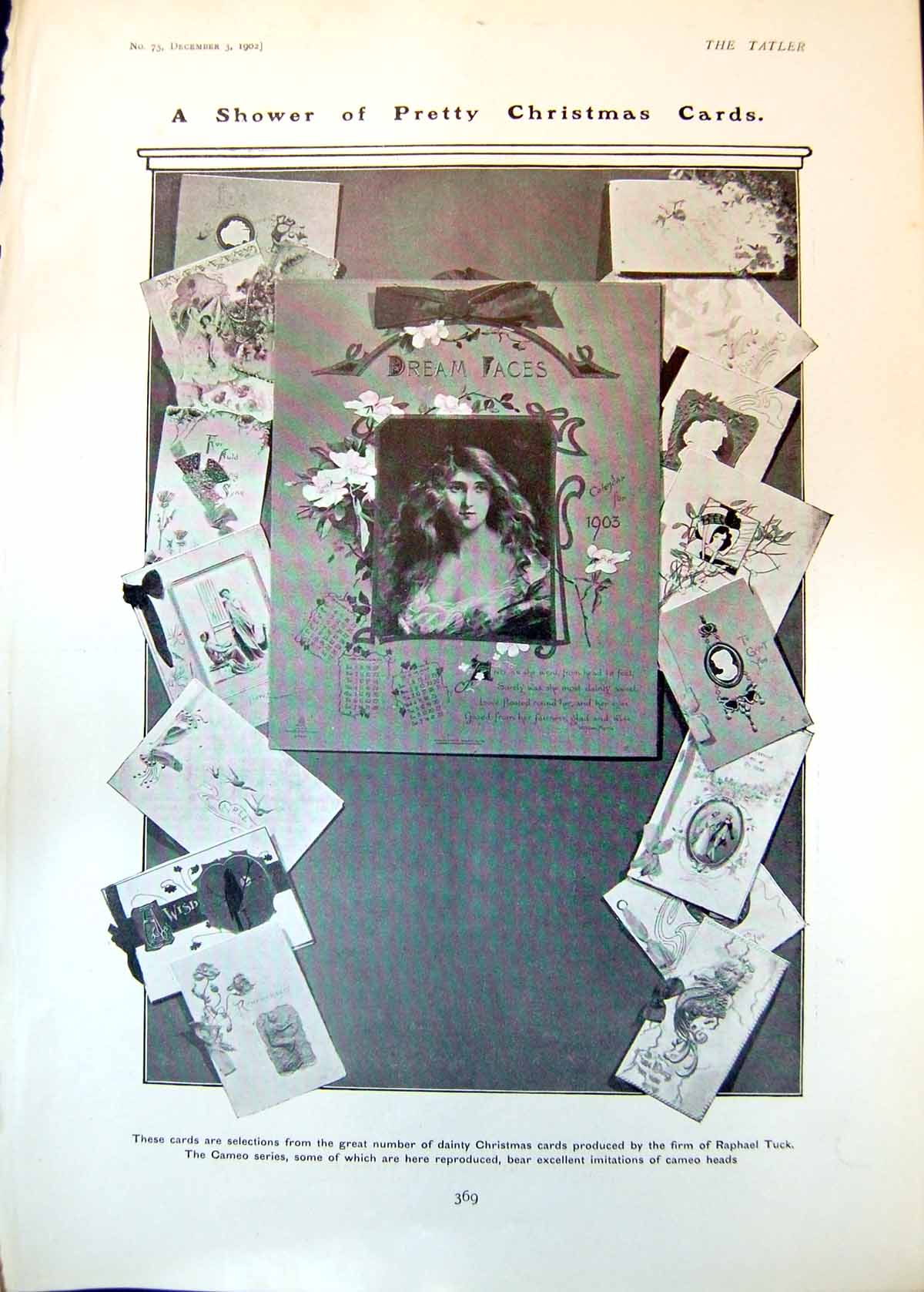 Old Dainty Christmas Cards Watch Tells Date American Photographer1902 20th