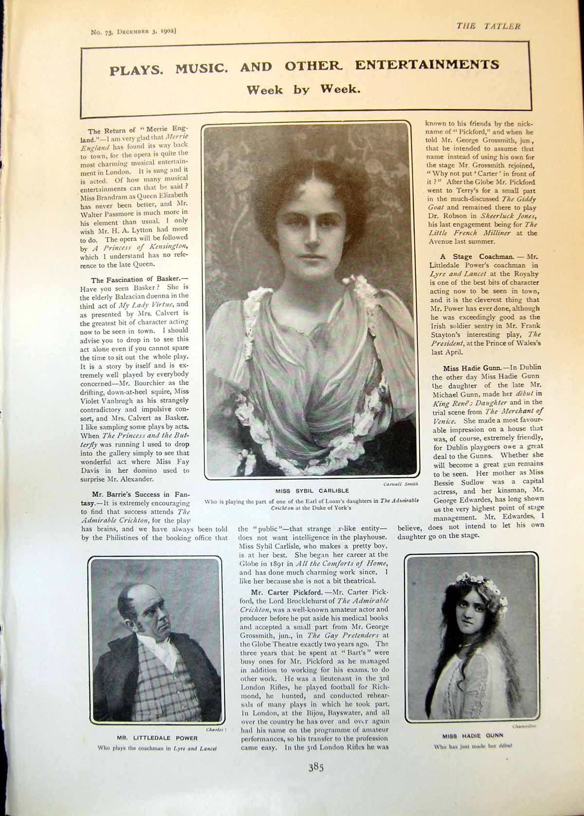 Old S Carlisle Hadie Gunn Littledale Power Joan Dorothy Rees-Webbe 19 20th