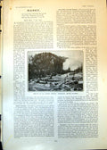 Original Old Antique Print Smelter Bc Copper Co Greenwood British Columbia 1902