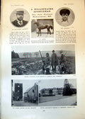 Antique Print Col Mccalmont Mp Stables Newmarket R Cunninghame Graham 1902 20th