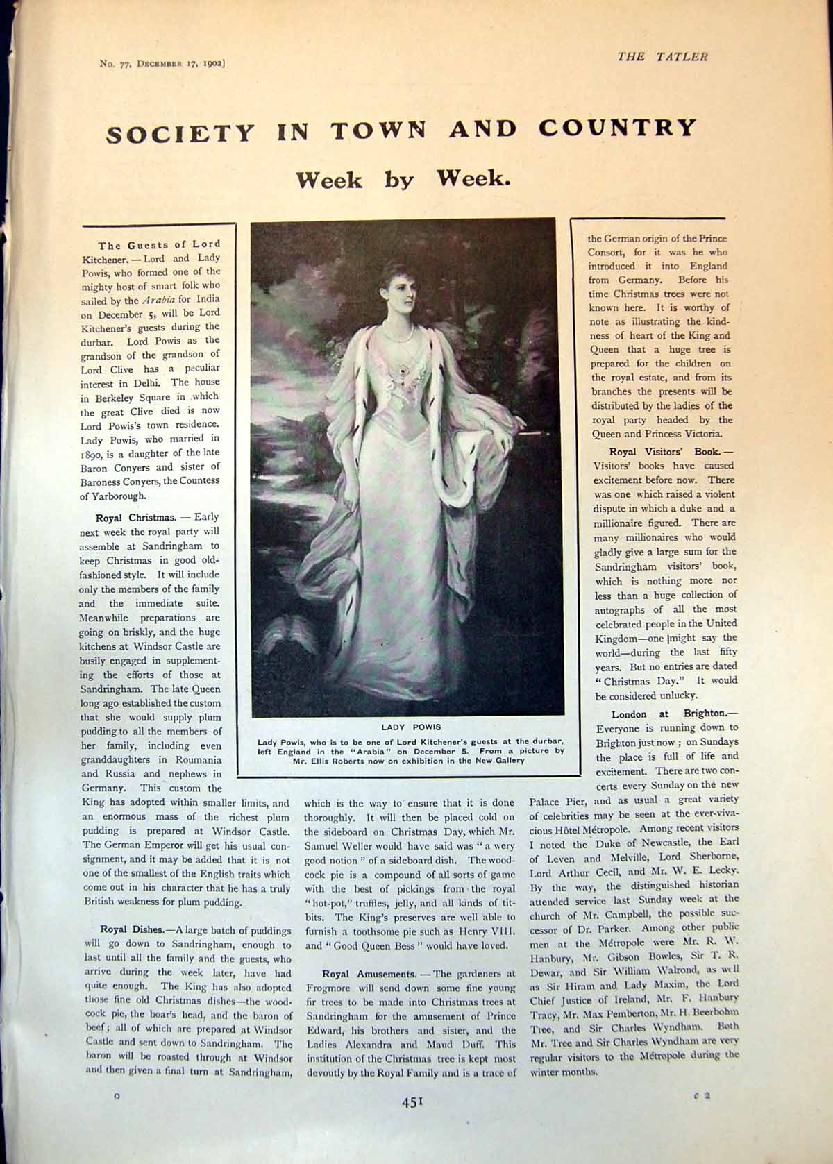 Old Lady Powis Lady Adelaide Meade Married Capt Colville G Park Lyle1