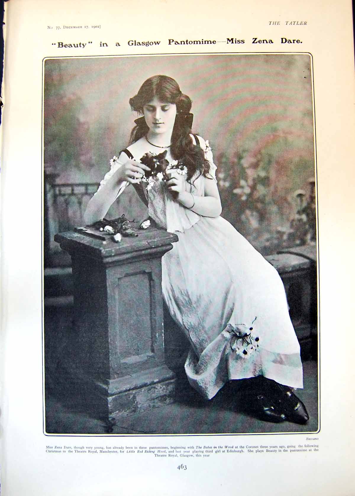 Old Zena Dare Glaasgow Pantomine Babes Wood Misses Carnegie-Prior1902 20th