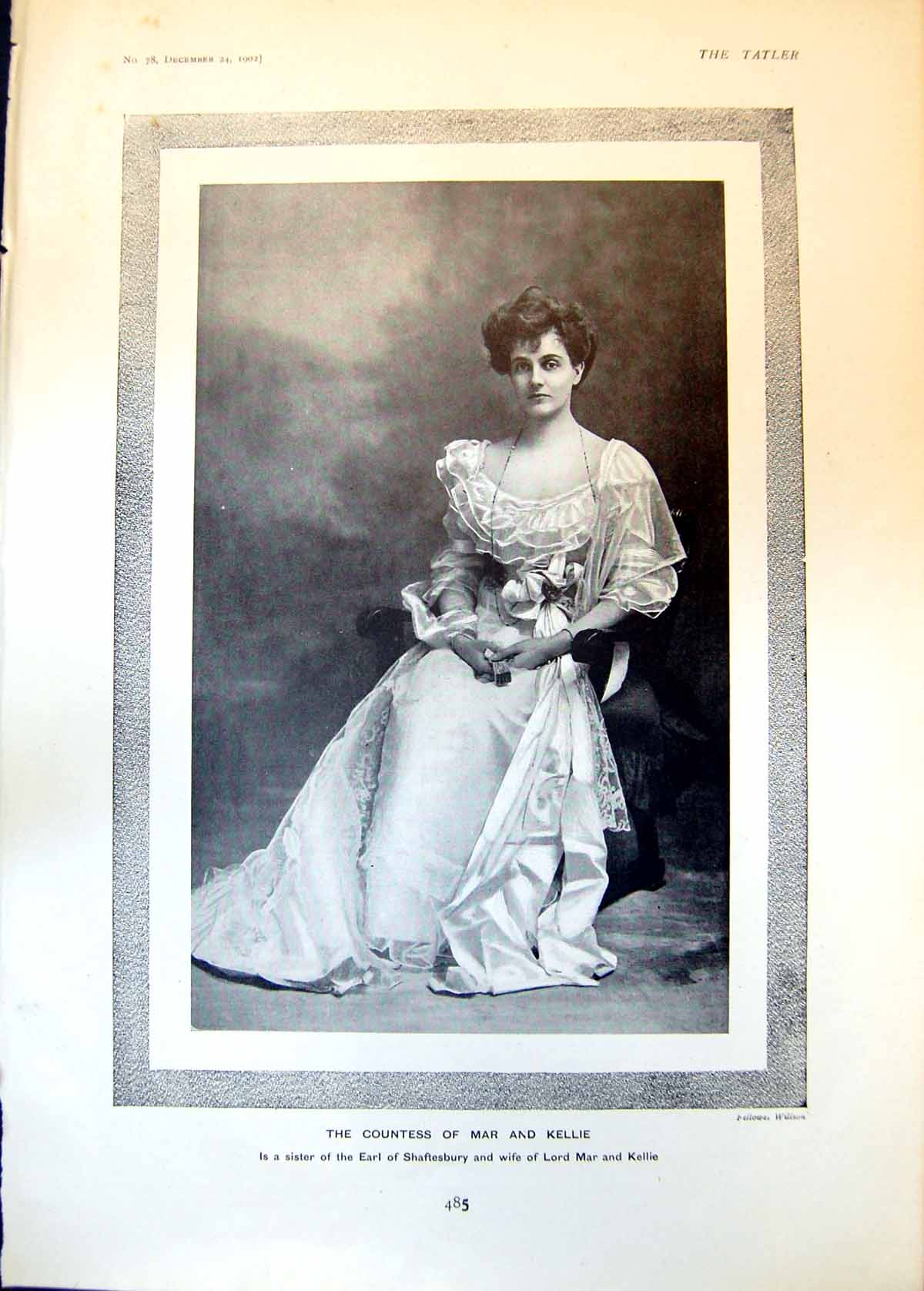 Old Countess Mar Kellie Phil Mays Winter Annual Little Girl Butcher