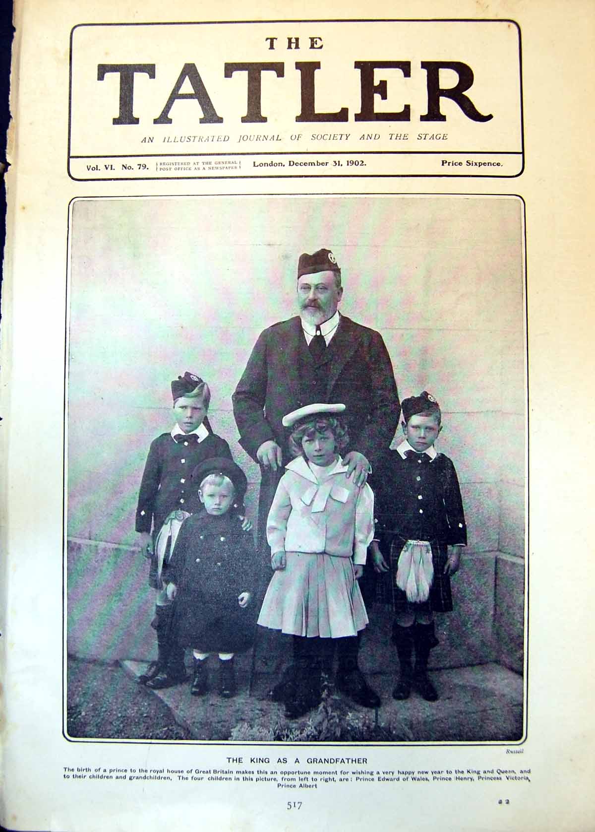 Old King Grandchildre Prince Edward Henry Albert Princess Victoria 19 20th